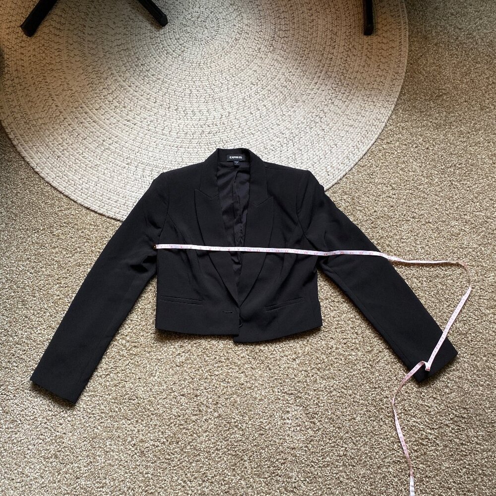 Express Black Cropped Blazer – Size S